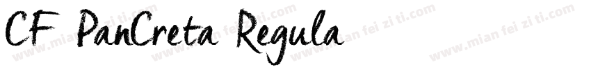 CF PanCreta Regula字体转换